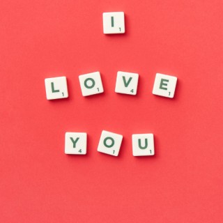 Buchstabensteine I Love You