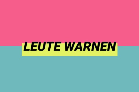 Leute warnen